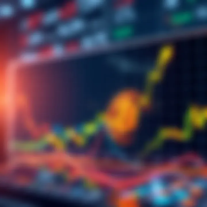 A graph showing Bitcoin's price dip and potential recovery trends with upward arrows indicating future growth.