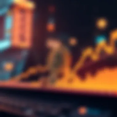 A chart showing Bitcoin's price fluctuations with an upward trend towards a new high