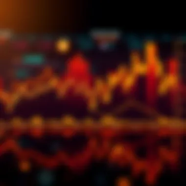 A line graph showing Bitcoin's rise to a record high of $109,857 and subsequent dip, with a backdrop of increasing Treasury yield indicators.