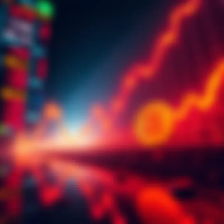 A downward trending graph showing Bitcoin prices falling, reflecting Michael Burry's warning about a dangerous trend in the crypto market.