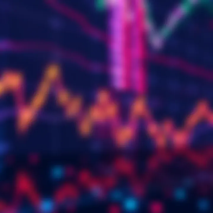 A graph showing a declining Bitcoin price with bearish indicators, reflecting market uncertainty.