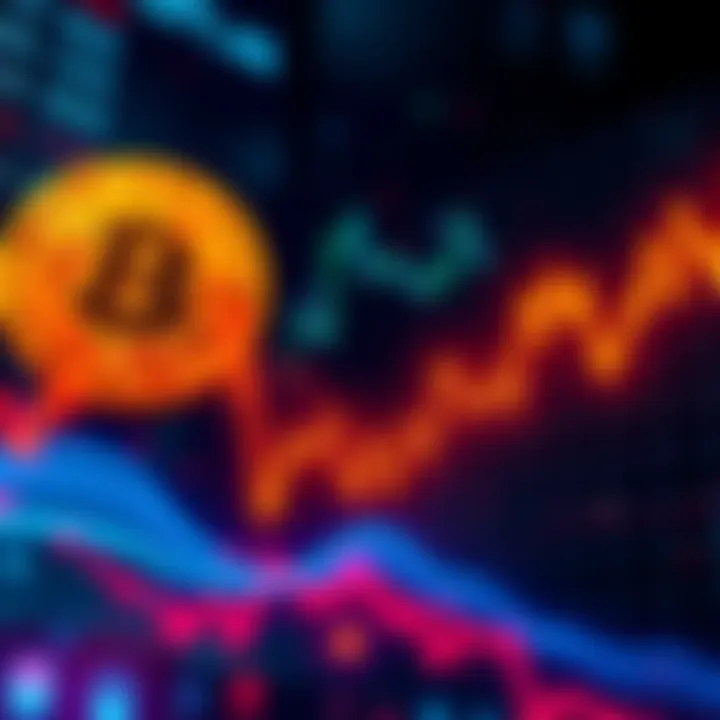 Bitcoin Price Drop A graphic showing a downward trend in Bitcoin prices with liquidated trade amounts highlighted