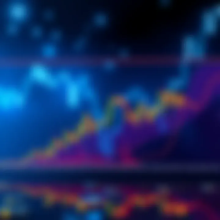 A graph showing a significant drop in Bitcoin prices, with a bold downward trend line and candlestick patterns illustrating the market reaction.