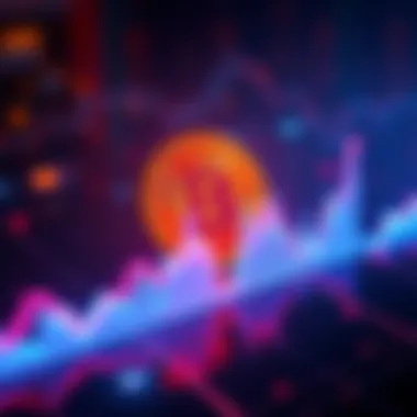 A graph showing a decline in Bitcoin value over time, representing a market correction.