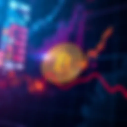 A graph showing Bitcoin's price plummeting after US market open