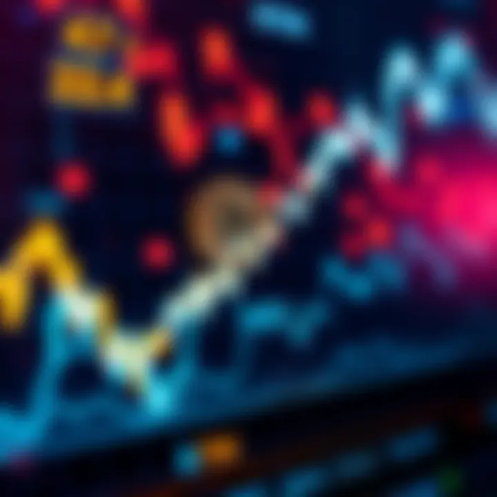Chart showing Bitcoin price trending down towards $35,000 with historical data