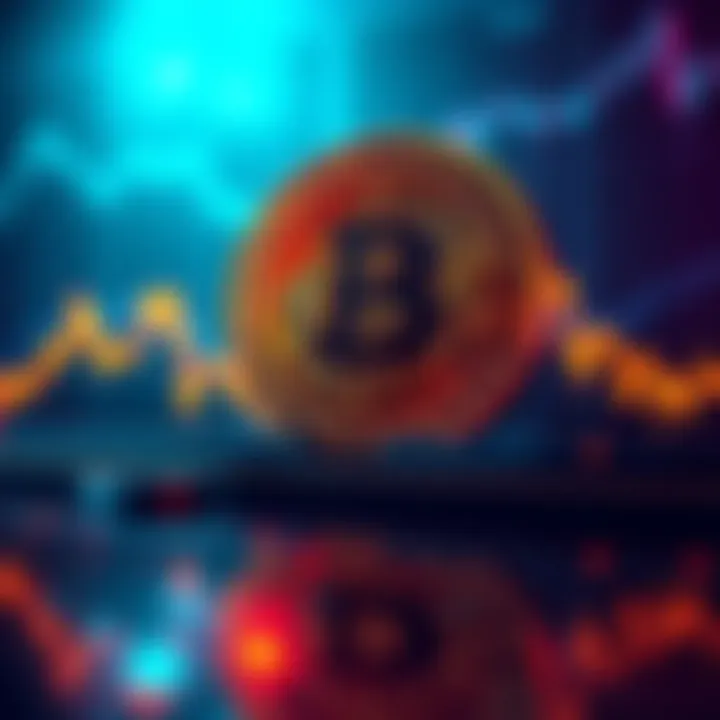 Graph showing a sharp decline in Bitcoin's price