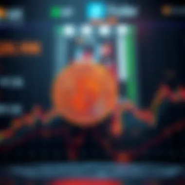 Bitcoin Price Movement A graphic showing Bitcoin's price fluctuating around 60K, with indicators of market sentiments and trends in the crypto market.