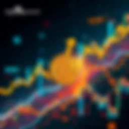 A digital graphic showing Bitcoin price trends with arrows indicating potential rise or fall around 67K, highlighting resistance at 62K.