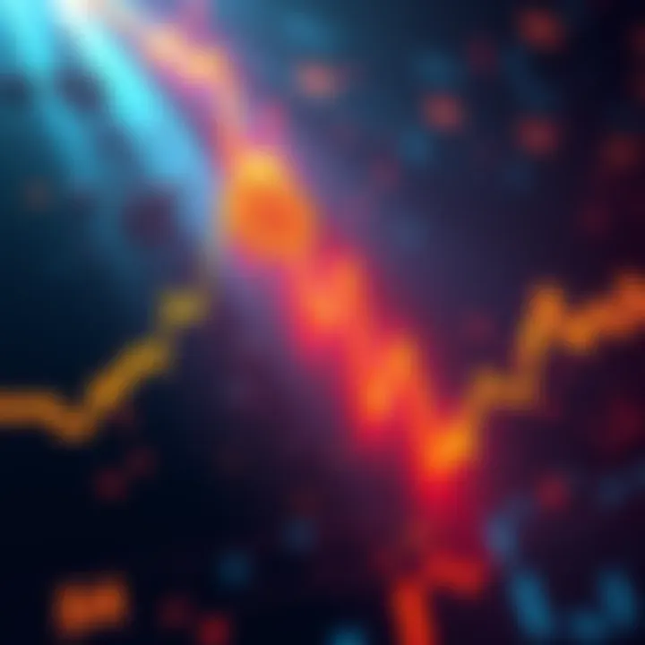 A graphical representation showing an upward trend in Bitcoin's RSI indicator amidst bearish market sentiment.