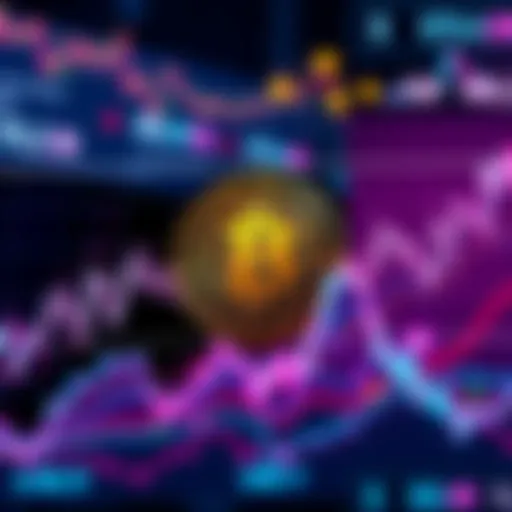 Graph showing Bitcoin price at $73,900 with rising global tensions