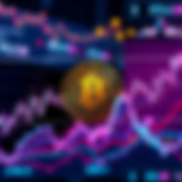 Graph showing Bitcoin price at $73,900 with rising global tensions