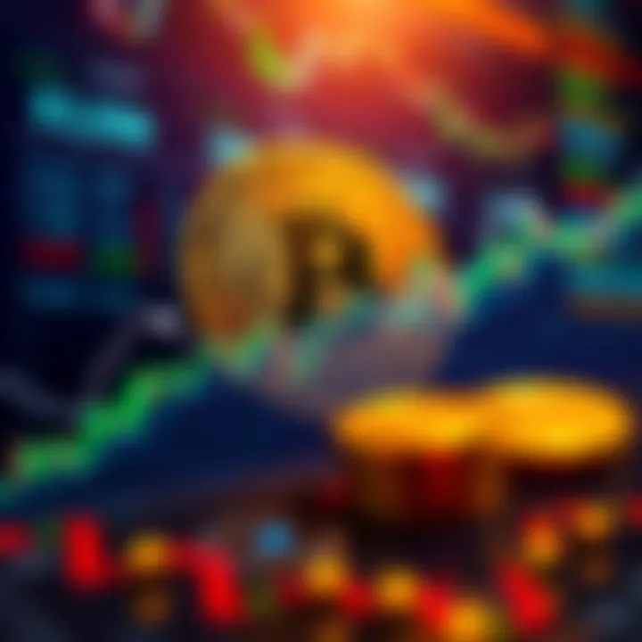 A chart showing Bitcoin price rising to 63.5k with stock icons for Sandisk and Western Digital in the background