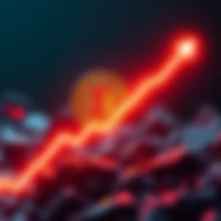 Bitcoin Price Surge Graph illustrating Bitcoin's price rising above $80,000 with a bright upward trendline.