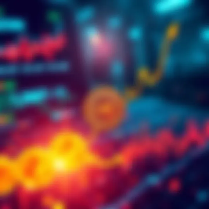 Graph showing Bitcoin price reaching new highs with an upward trend