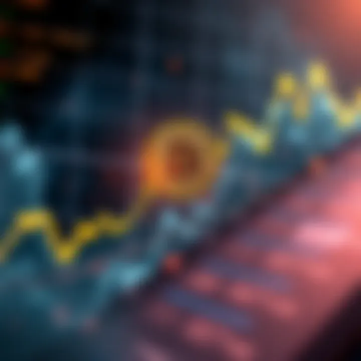 A graph showing Bitcoin price rising sharply past $119,000, with indications of disrupted short positions in the cryptocurrency market.
