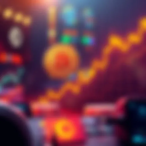 A graph showing Bitcoin's price increasing rapidly, symbolizing growth amid rising global liquidity.