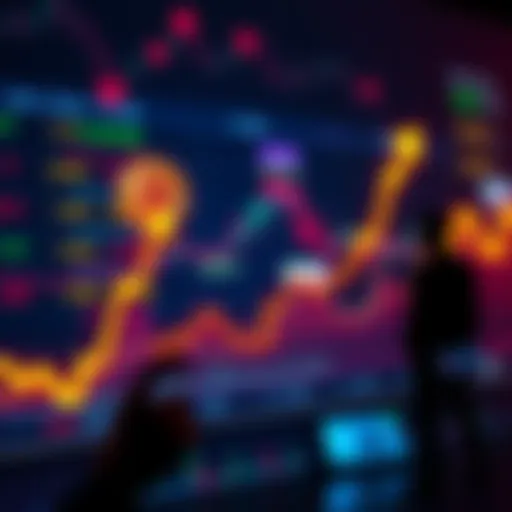 Bitcoin price surge A graph showing Bitcoin's price spike with upward arrows and trader reactions
