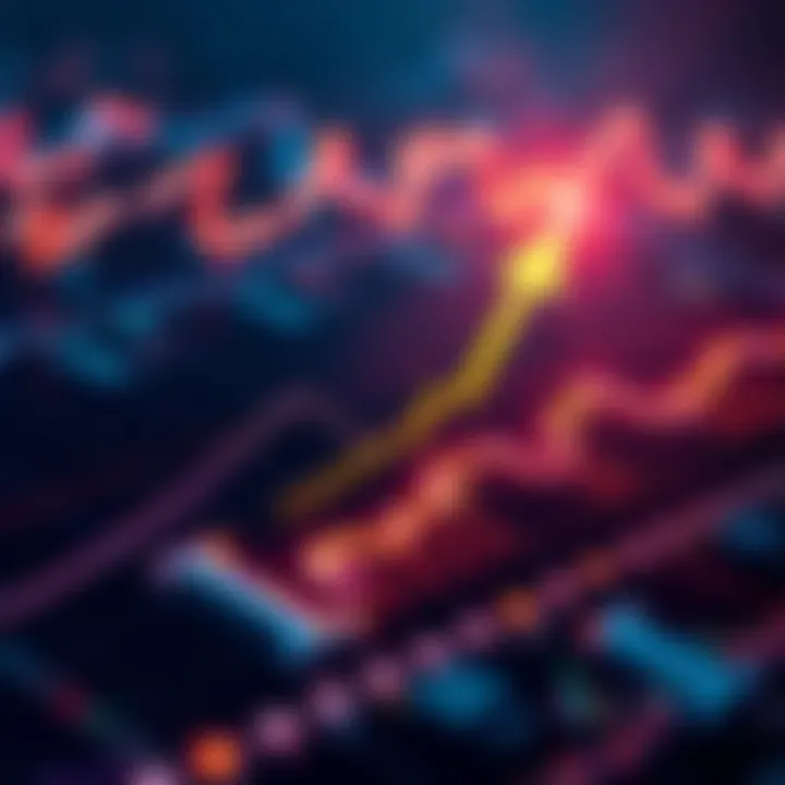 A graph showing Bitcoin's price trend moving upward, with arrows indicating a potential all-time high.