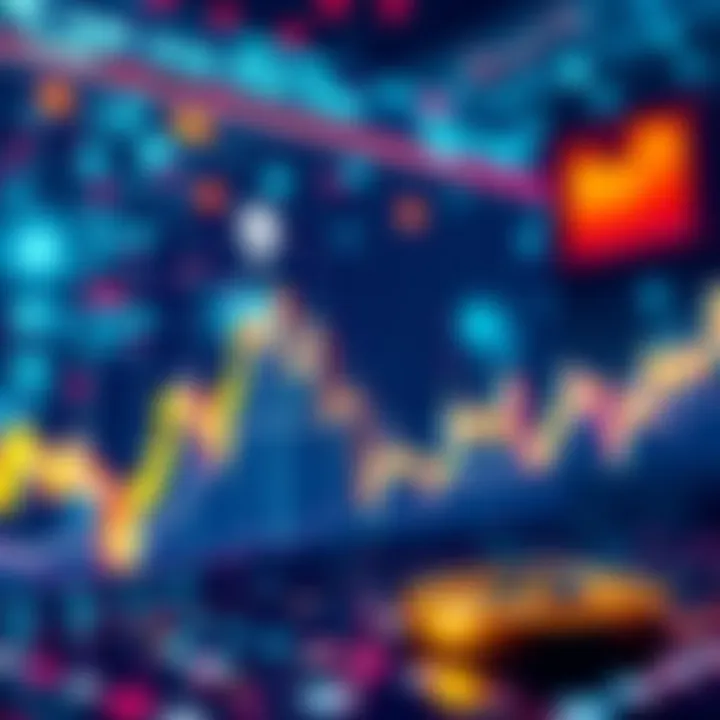 A graph showing Bitcoin's price rise to $87k with upward trends and market indicators.
