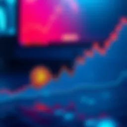 A graph showing Bitcoin's price movement with an upward and downward trend line, indicating predictions for the next week.