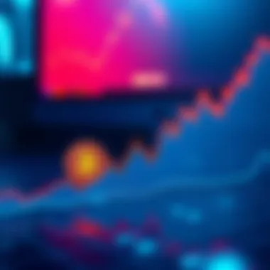Bitcoin Price Trends A graph showing Bitcoin's price movement with an upward and downward trend line, indicating predictions for the next week.