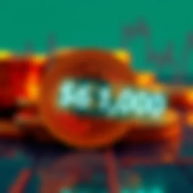 Bitcoin Purchase A digital representation of Bitcoin with a price tag showing $61,000, illustrating the recent market fluctuation
