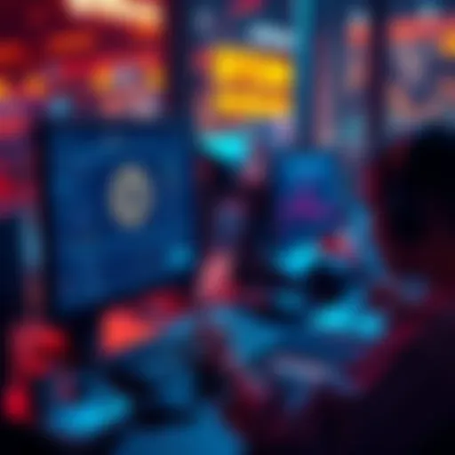 A person using a computer to buy Bitcoin on Robosats, with a focus on the non-KYC policy and payment methods.