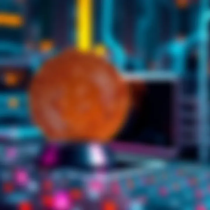 Bitcoin and Quantum Computing A visual representation of Bitcoin coin alongside a quantum computer, symbolizing the threat of quantum computing to Bitcoin security.