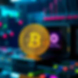 Representation of Bitcoin symbol next to a quantum computer, highlighting concerns about quantum computing risks to cryptocurrency security.