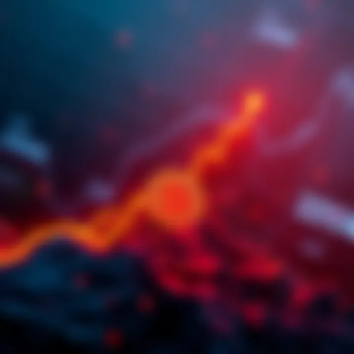 A visual representation of a Bitcoin price chart showing an upward trend, symbolizing hopes of reaching 100k this year.