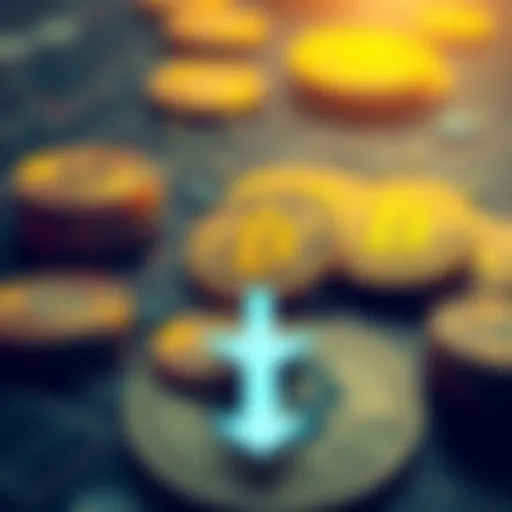 Graphic representation of Bitcoin coins with a downward arrow indicating market impact from a large sale.