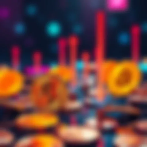 A visual representation of Bitcoin symbols with downward arrows indicating losses in sales.