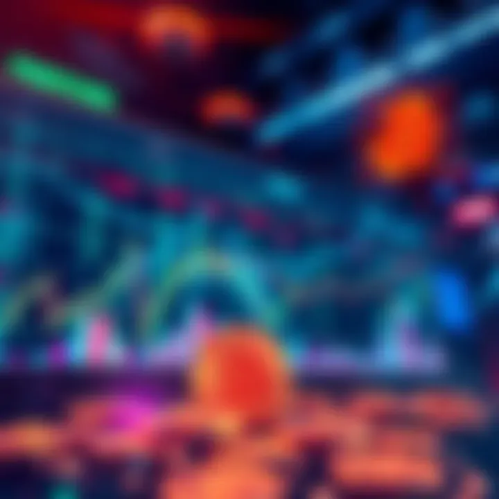 A graph showing Bitcoin prices rising sharply as shorts face liquidation, with bullish traders in the background celebrating.