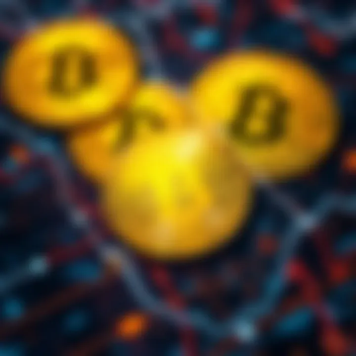 A close-up of digital signatures with Bitcoin symbols, highlighting the importance of signed transactions in cryptocurrency.
