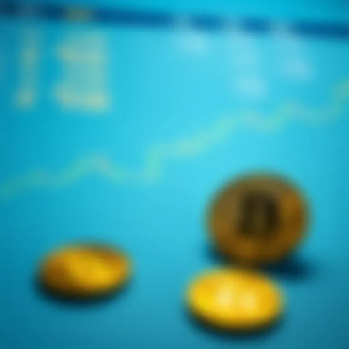 A digital representation of Bitcoin symbols overlaid on a spreadsheet, symbolizing the idea of tracking money transfers without real assets.