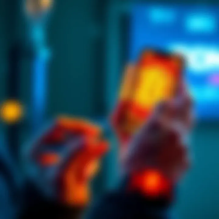 Bitcoin Spending Rules A person holding a credit card and a smartphone with a Bitcoin logo, looking thoughtful about spending decisions