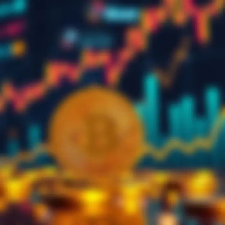 A visual representation of Bitcoin holding steady at $50,000, with a graph indicating its resilience over time and a golden Bitcoin coin in the foreground.