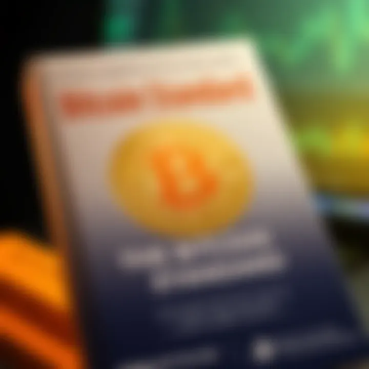A close-up of the Bitcoin Standard book cover featuring the Bitcoin logo and an educational theme