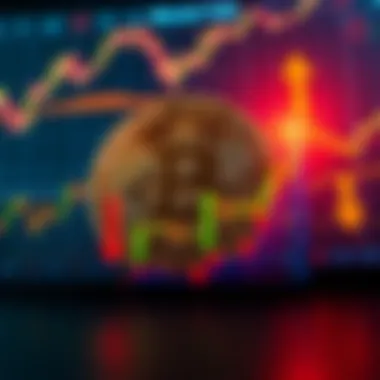Graphic showing Bitcoin price at $60K and stock market trends with arrows indicating potential rise or fall