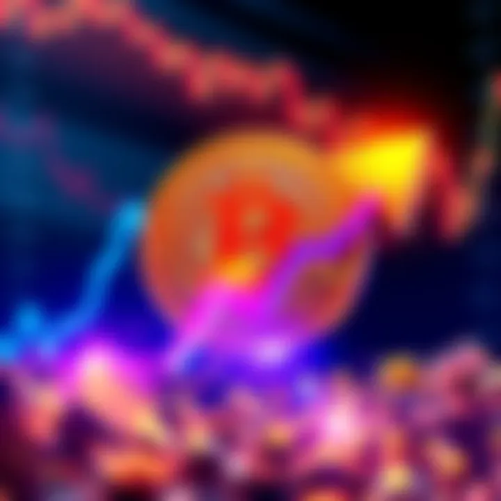 A graphical representation of Bitcoin symbol with a rising arrow, indicating growth and inclusion in the S&P 500.