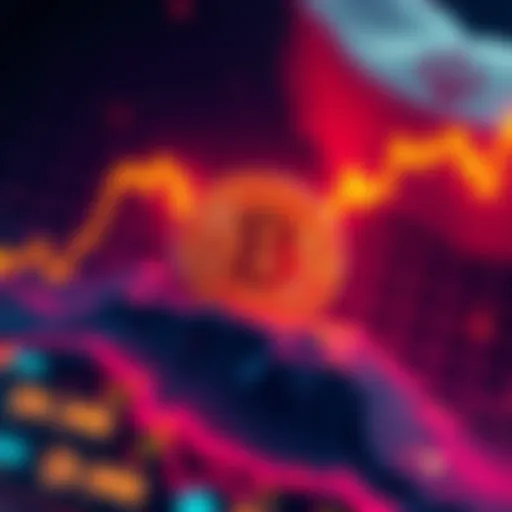 Graph showing Bitcoin price increasing past 100,000 amid conflict in Iran