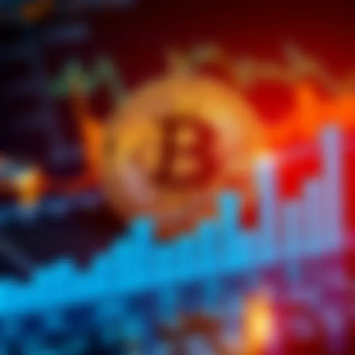 A visual representation of the Bitcoin symbol alongside a growth chart showing upward trends, symbolizing investment and future potential.