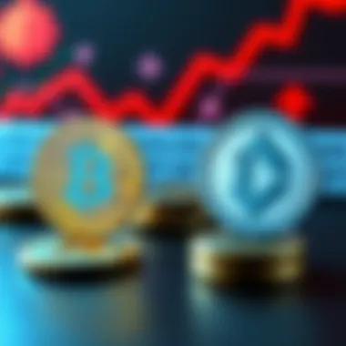 A visual representation of swapping Bitcoin for Tether, showing BTC and USDT icons with decentralized finance symbols in the background.