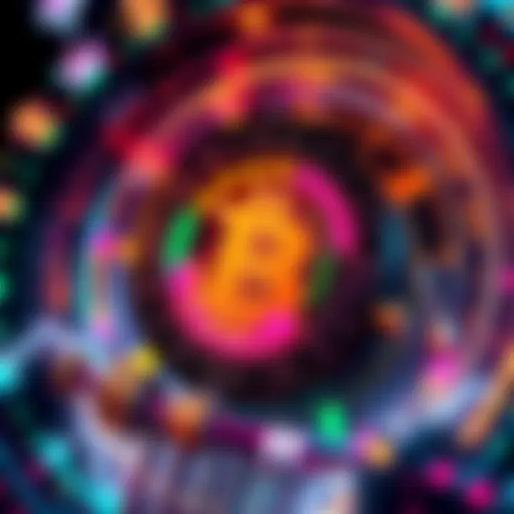 Bitcoin Time Machine A depiction of Bitcoin as a time machine, symbolizing financial growth and opportunity with bright colors and futuristic designs.