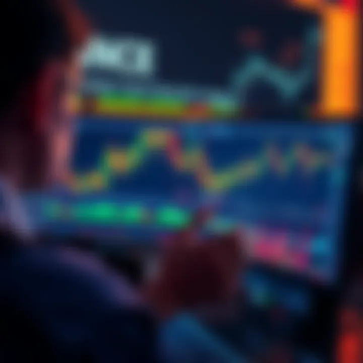 A person looking at a computer screen displaying Bitcoin price charts, reflecting on their trading decisions during market chaos.