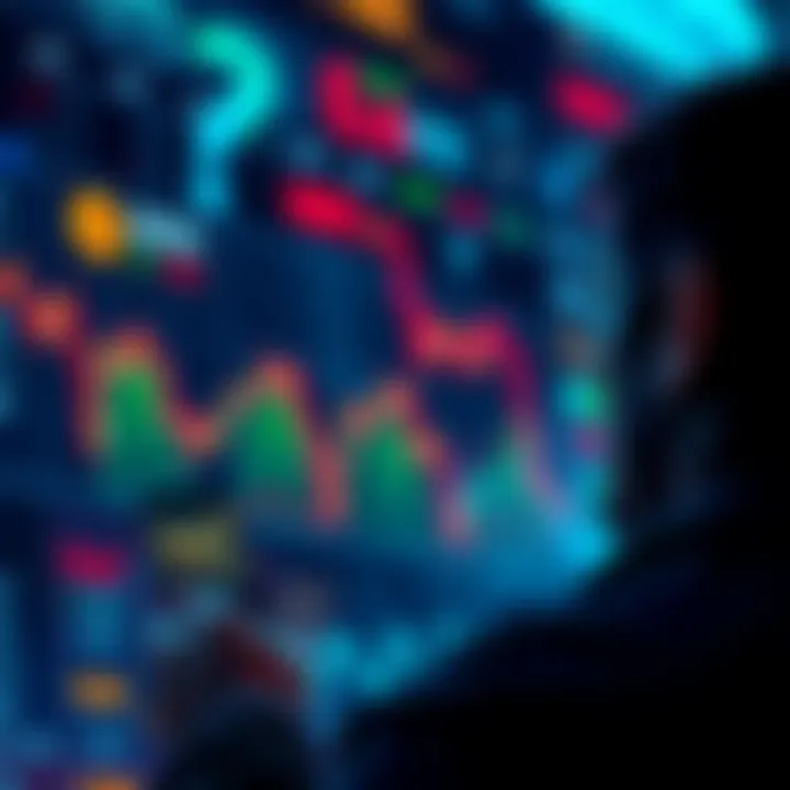 A person looking at a trading platform displaying Bitcoin prices and trading options, with a non-KYC label visible