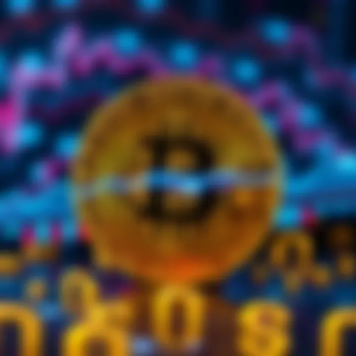 Bitcoin Transaction to Satoshi's Address A visual representation of a Bitcoin transfer to Satoshi Nakamoto's address with digital currency symbols in the background.