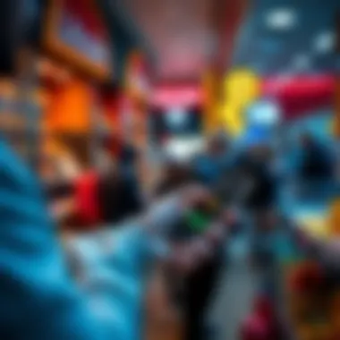 A person making a purchase at a store using a Bitcoin wallet app on a smartphone