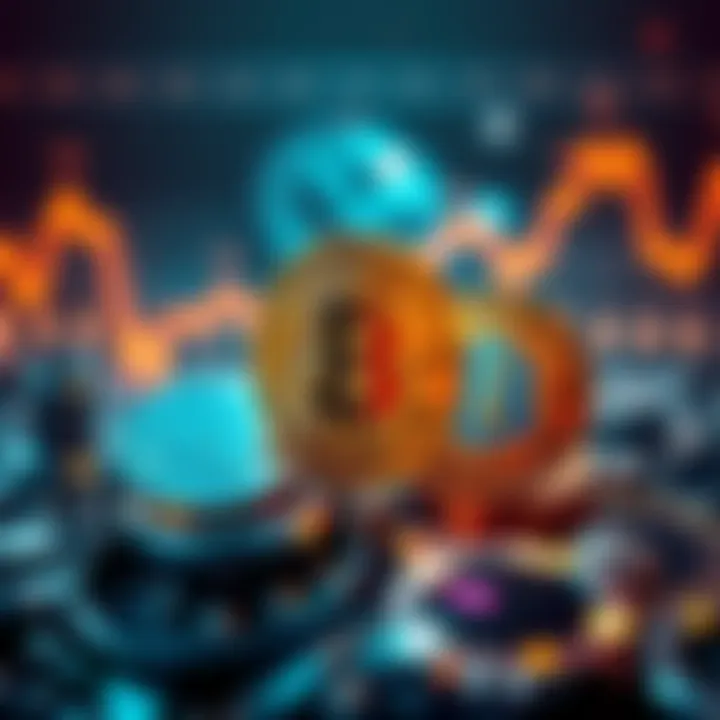 A visual comparison of Bitcoin and trendy altcoins, highlighting the pitfalls of chasing trends.